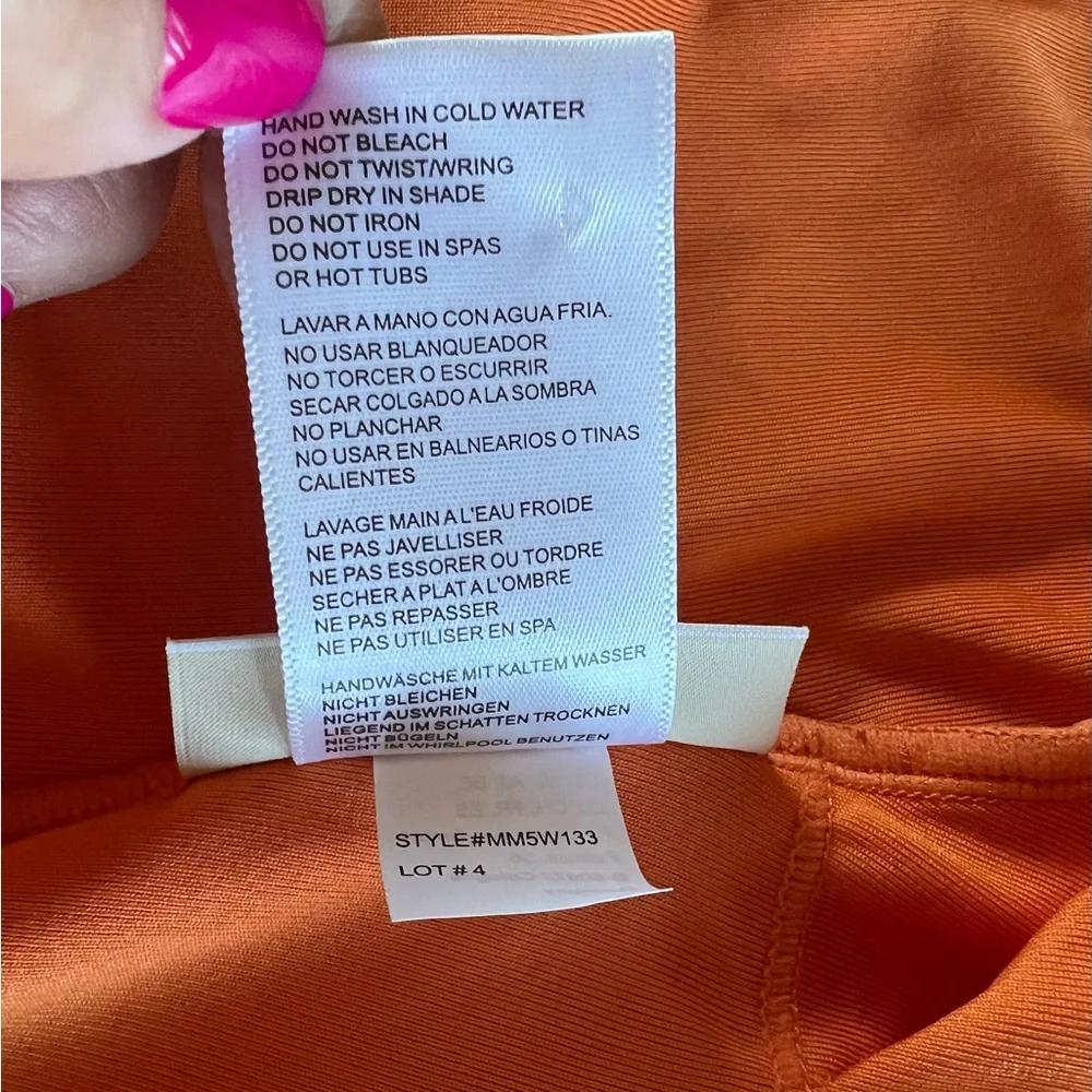 NWT MICHAEL Michael Kors Lace Up One Piece Swimsuit Sz 12 Beach Vacation Cruise - Picture 7 of 9